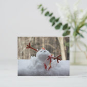 Snowman Fail Briefkaart (Staand voorkant)