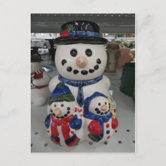 Snowman Familie Briefkaart