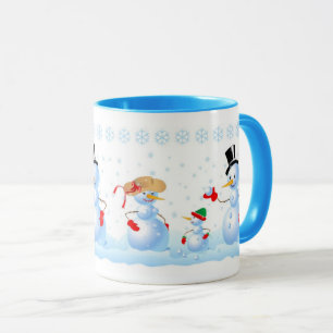 Snowman Familie Mok