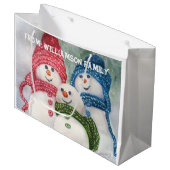 SNOWMAN FAMILY GROOT CADEAUZAKJE (Voorkant Gekanteld)