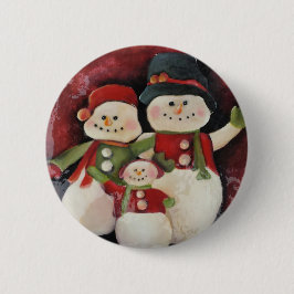 Snowman Family - pin Ronde Button 5,7 Cm