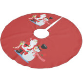 Snowman Festive Tree Skirt Kerstboom Rok (Gekanteld)