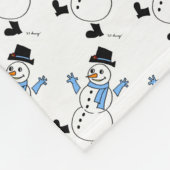 Snowman Fleece Blanket Deken (Hoek)