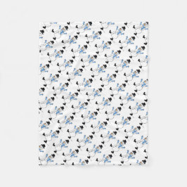 Snowman Fleece Blanket Deken