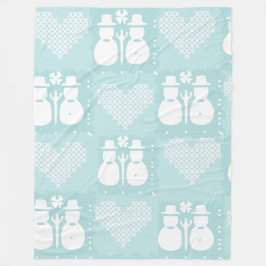 Snowman Fleece Deken
