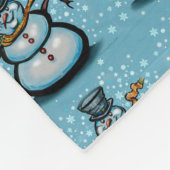 Snowman Fleece Deken (Hoek)