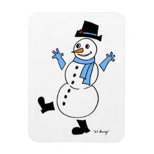 Snowman Flexible Magnet Magneet