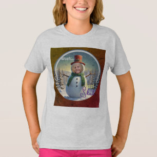 Snowman Foto T-Shirt HAMbyWG