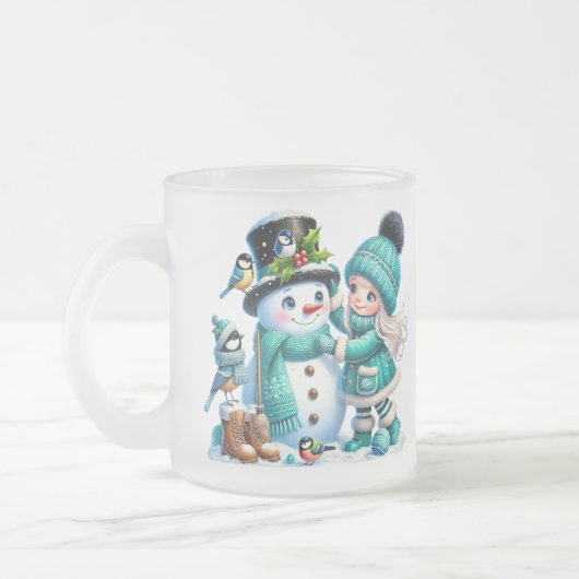 Snowman & Friends Coffee Mug (Gauche)