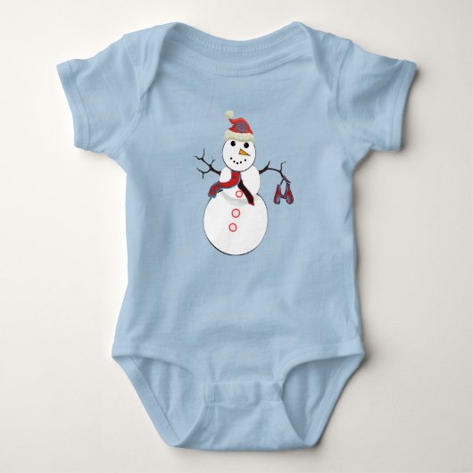 Snowman - Gepersonaliseerd Romper (Voorkant)