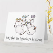 Snowman gevecht kaart (Gele Bloem)