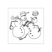 Snowman gevecht 	rubberstempel (Afrduk)
