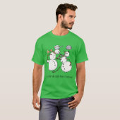 Snowman gevecht t-shirt (Voorkant volledig)