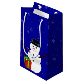 Snowman Gift Bag Klein Cadeauzakje