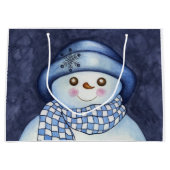 Snowman Gift Bag Large Cadeauzakje (Voorkant)