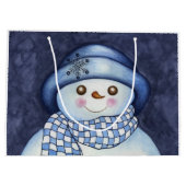 Snowman Gift Bag Large Cadeauzakje (Achterkant)