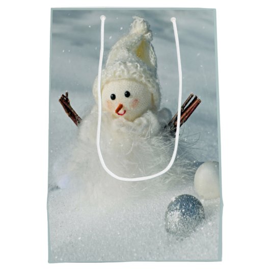 Snowman Gift Bag Medium Cadeauzakje (Achterkant)
