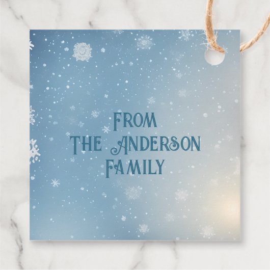 Snowman Gift Label (Achterkant)