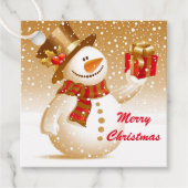 Snowman Gift Label (Voorkant)