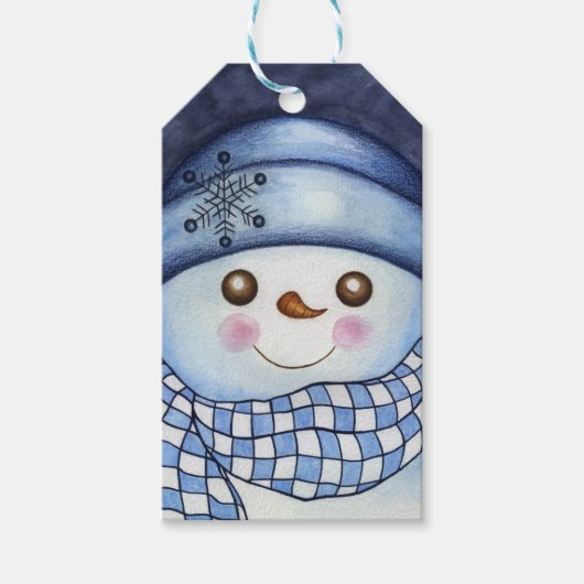 Snowman Gift Labels Cadeaulabel (Voorkant)
