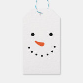 Snowman Gift Labels Kerstmis Presentatielabels Cadeaulabel (Achterkant)