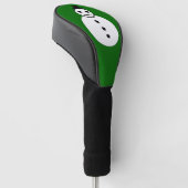 Snowman Golf-Hoesje voor kerstglimlachen Golfheadcover (Schuin)