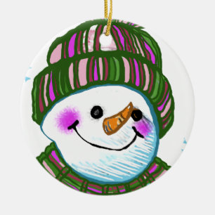 Snowman Granny, ornament