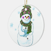 Snowman Granny ornements personnalisés (Gauche)