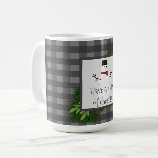 Snowman Gray Buffalo Mok (Voorkant links)