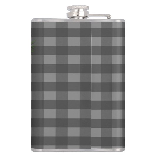 Snowman Gray Buffalo Pset Flask Heupfles (Achterkant)