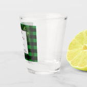 Snowman Green Buffalo Plaid verre (Droite)