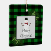 Snowman Green Buffalo Plays Ornament (Rechts)