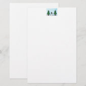 Snowman Greetings Briefpapier (Voorkant / Achterkant)