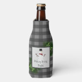 Snowman Grey Buffalo Pset Bottle Koelaar Flesjeskoeler (Fles Voorkant)