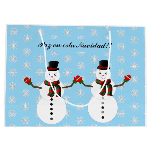 Snowman Groot Cadeauzakje (Achterkant)