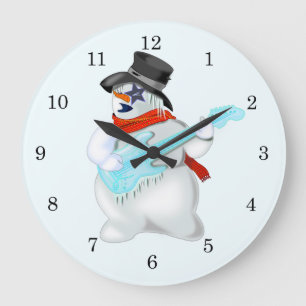 Snowman Grote Klok