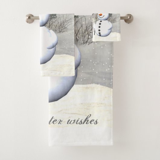 Snowman-handdoekset Bad Handdoek (Insitu)
