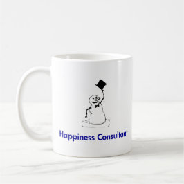 Snowman Happiness Consultant Koffiemok