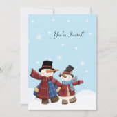 SNOWMAN Hiver Invitation (Devant)