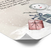 Snowman hoe groot is het poster van mama's buikspe (Hoek)