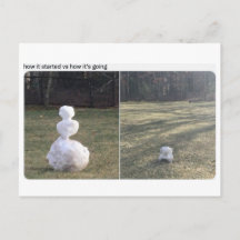 Snowman Hoe het begon versus hoe het gaat Twitter