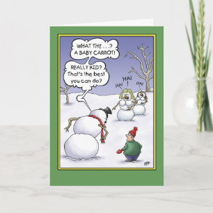 Snowman Holiday Humor, Groottezaken Feestdagen Kaart