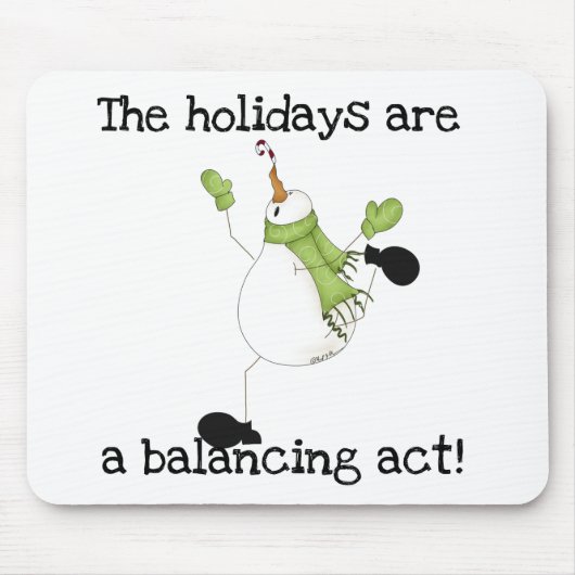 Snowman Holiday Humor Muismat (Voorkant)