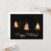 Snowman Holiday Light Display Kaart (Voorkant / Achterkant in situ)