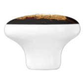 Snowman Holiday Light Display Keramische Knop (Zijkant)