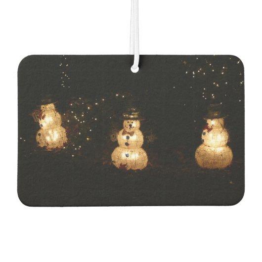 Snowman Holiday Light Display Luchtverfrisser (Voorkant)