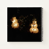 Snowman Holiday Light Display Notitieboek (Achterkant)