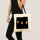 Snowman Holiday Light Display Tote Bag (Voorkant (product))