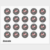 Snowman Holiday met prettige kerstkerstkerstfeestd Ronde Sticker (Vel)