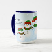 Snowman Holiday Mug personnalisé (Devant gauche)